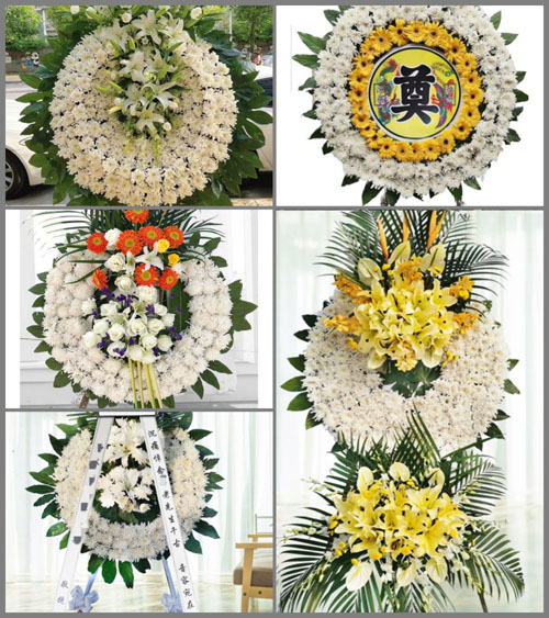 广东江门市恩平市横陂镇蓝田村花圈速递