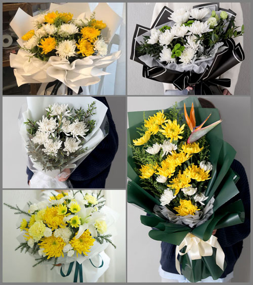 广东江门市恩平市横陂镇蓝田村白事花束代送